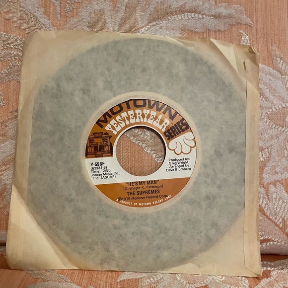 🎶 Vintage The Supremes 1975 Motown Yesteryear Series Diana Ross Vinyl 45 🎶 - Picture 4 of 7